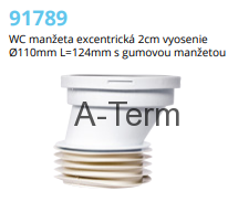 WC manžeta excentrická 91789