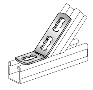 Uholník s 3 otvormi MQW-3/45