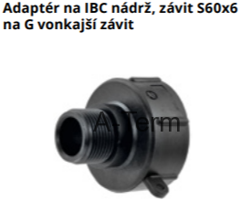 Adaptér IBC nádrži vonkajší závit 