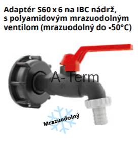 Adaptér IBC nádrži + záhradný ventil 