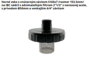 Veko IBC nádrže s Filtrom 